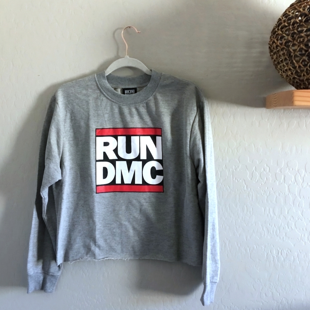 NWOT Urban Outfitters Run DMC Cropped Sweatshirt
